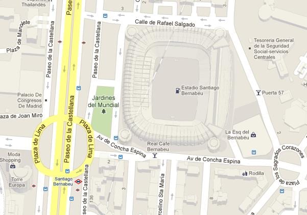 bernabeu نقشہ