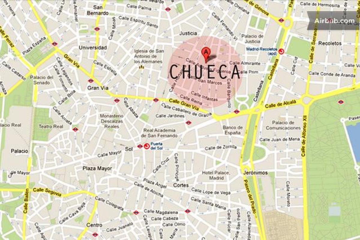 میڈرڈ chueca نقشہ