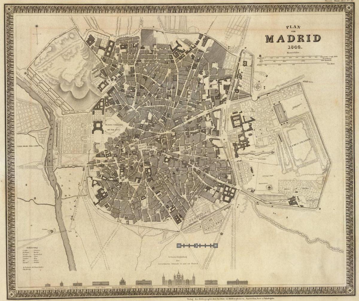 نقشہ میڈرڈ کے پرانے شہر