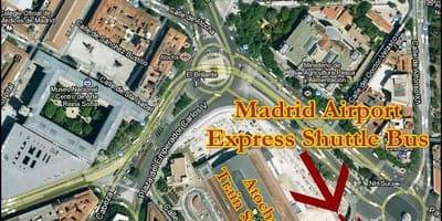 Puerta de atocha ٹرین اسٹیشن کا نقشہ