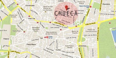 میڈرڈ chueca نقشہ