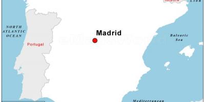 کا نقشہ سپین کے دارالحکومت